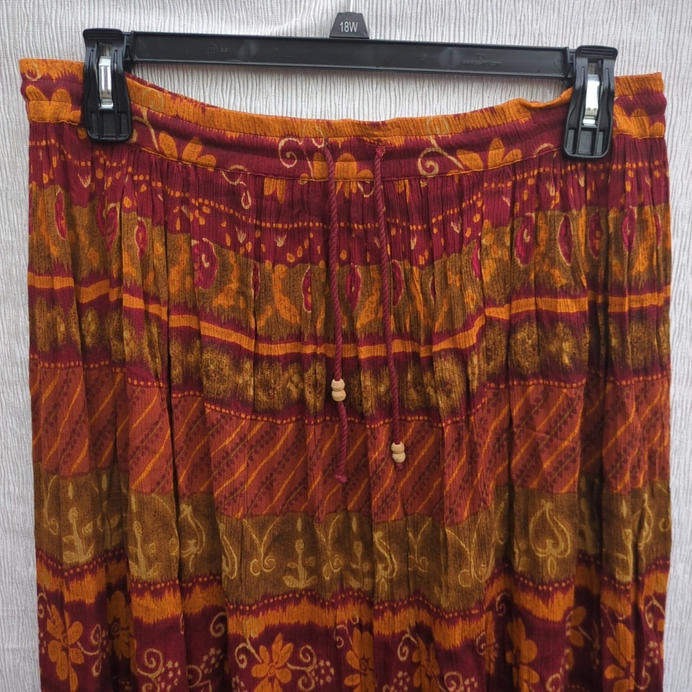 Vintage 90s Liz Baker Womens Maxi Skirt Floral Large - Picture 5 of 11